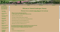 Desktop Screenshot of naturallandscapesnursery.com